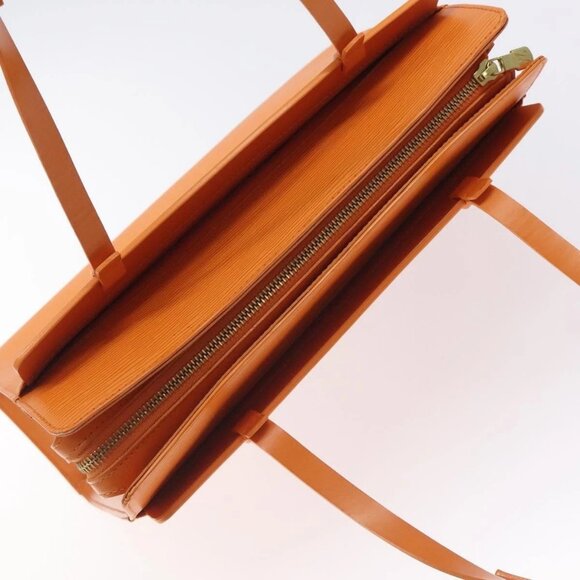 LOUIS VUITTON Epi Croisette PM Tote Bag Orange Mandarin - Picture 6 of 16